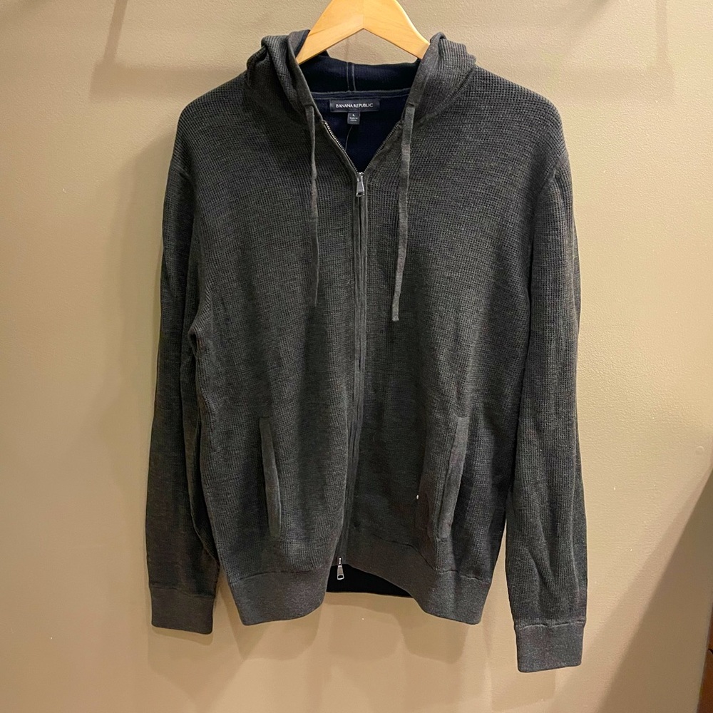 NWT Banana Republic SUPIMA Pop-Color Hoodie